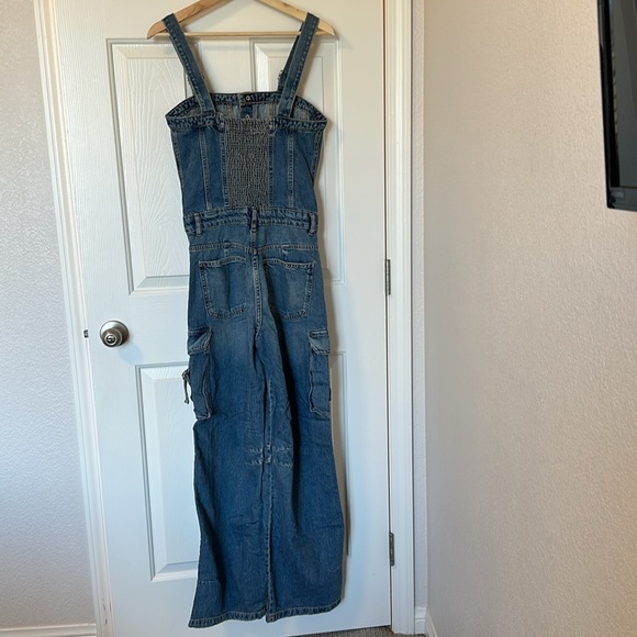 Zara TRF DENIM CARGO JUMPSUIT - Picture 9 of 10